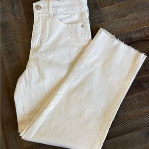 Social Standard by Sanctuary High-Rise Crop Straight Jeans Winter White Stretch